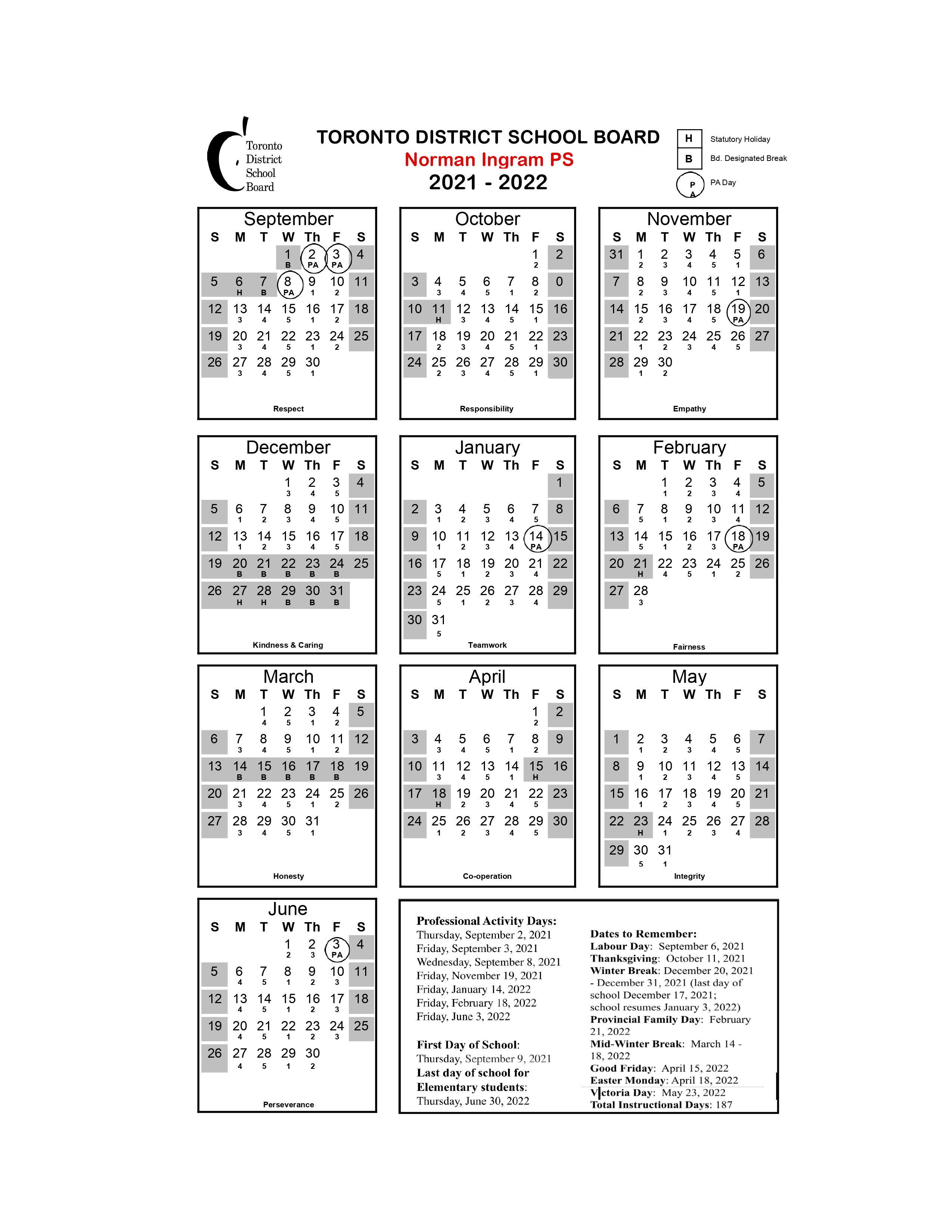 School Calendars